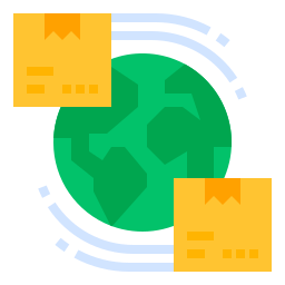 wereldwijde verzending icoon