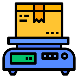 Weight scale icon