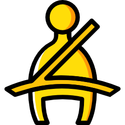 cinturón de seguridad icono
