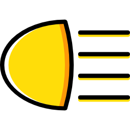 Światła samochodowe ikona