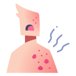 alergia skórna ikona