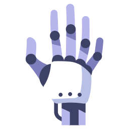 Robot hand icon