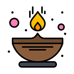 Oil lamp icon