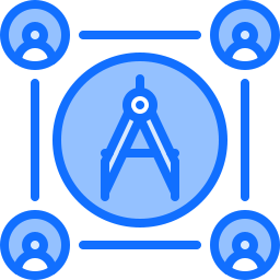 Drawing compass icon