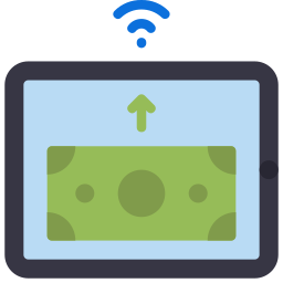 Tablet shopping icon