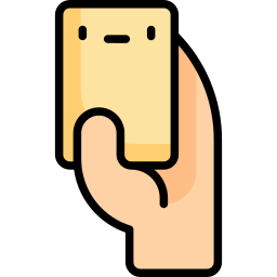 Yellow card icon