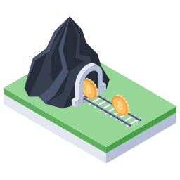 mina de bitcoin icono