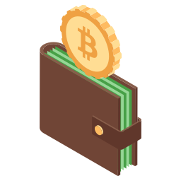 bitcoin-portemonnee icoon