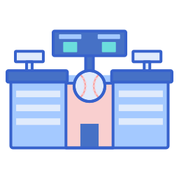 Baseball stadium icon