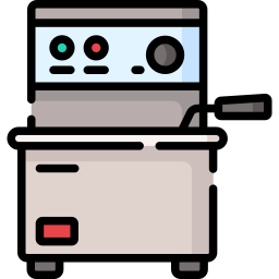 Electric fryer icon
