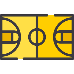 Basketball court icon