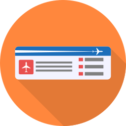 Plane ticket icon