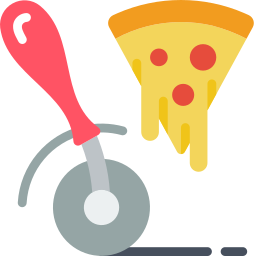 cortador de pizza Ícone