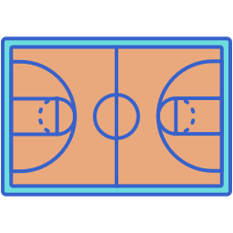terrain de basketball Icône