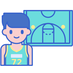 Basketball court icon