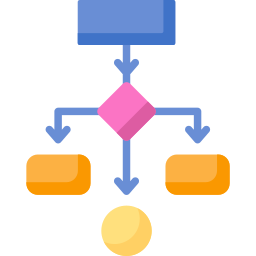 Flow diagram icon