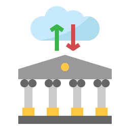 cloud banking Ícone