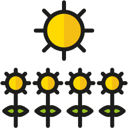 zonnebloemen icoon