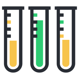 tube à essai Icône