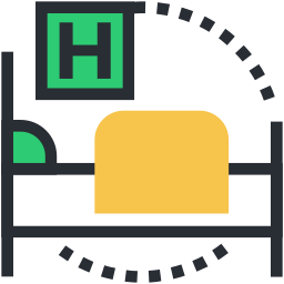 Hospital bed icon