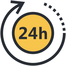 Open 24 hours icon