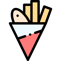 Fish and chips icon