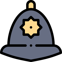 chapeau de police Icône