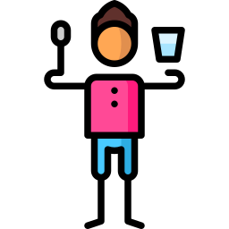 Use your own eating and drinking utensils icon