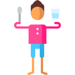 Use your own eating and drinking utensils icon