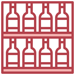 estante del vino icono