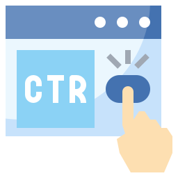 Click through rate icon