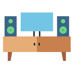 mesa de tv Ícone