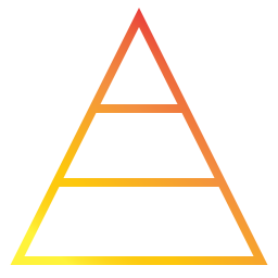 Pyramid chart icon