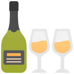 Champagne glass icon