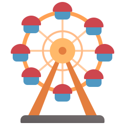 Ferris wheels icon