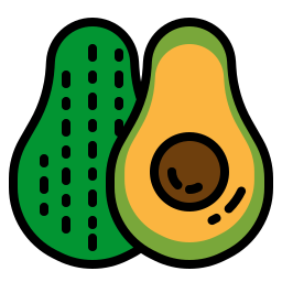 taglia avocado icona