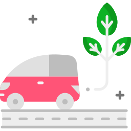 coche ecológico icono