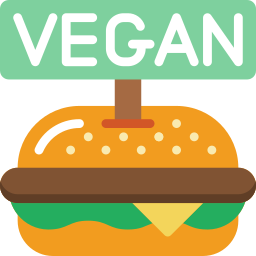 Веганский бургер иконка