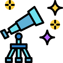 télescope Icône