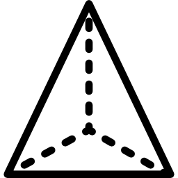 tetraedro icona