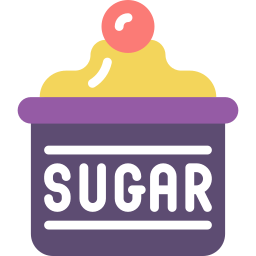 tazón de azúcar icono