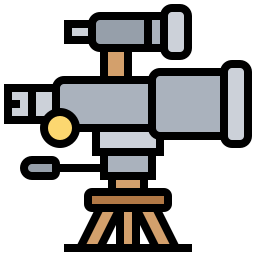 télescope Icône