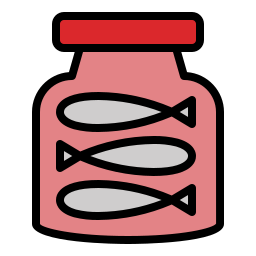 Canned sardines icon