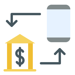 services bancaires en ligne Icône