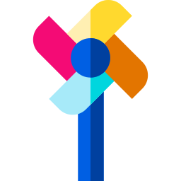 Toy windmill icon