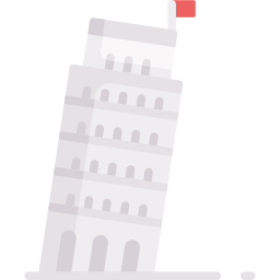 Leaning tower of pisa icon
