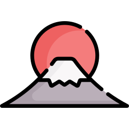 montaña fuji icono