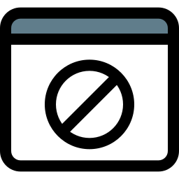 geblokkeerd icoon
