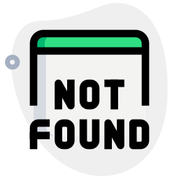 niet gevonden icoon