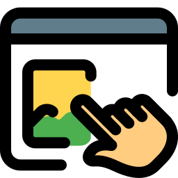 Touch and go icon